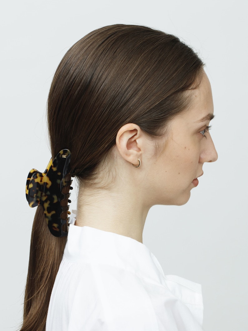 ベーシック クラシック ヘアクリップ（4.5cm&times;11cm/L） 詳細画像 brown