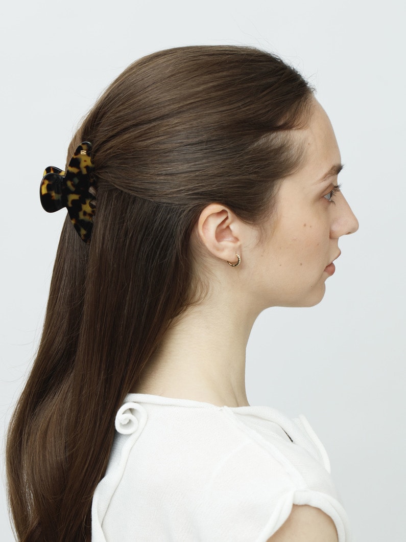 ベーシック クラシック ヘアクリップ（4cm&times;8.5cm/M） 詳細画像 brown 2