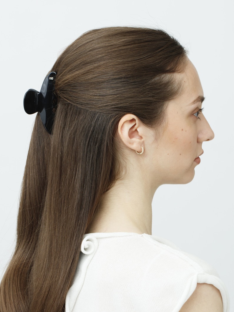 ベーシック クラシック ヘアクリップ（4cm&times;8.5cm/M） 詳細画像 black 2