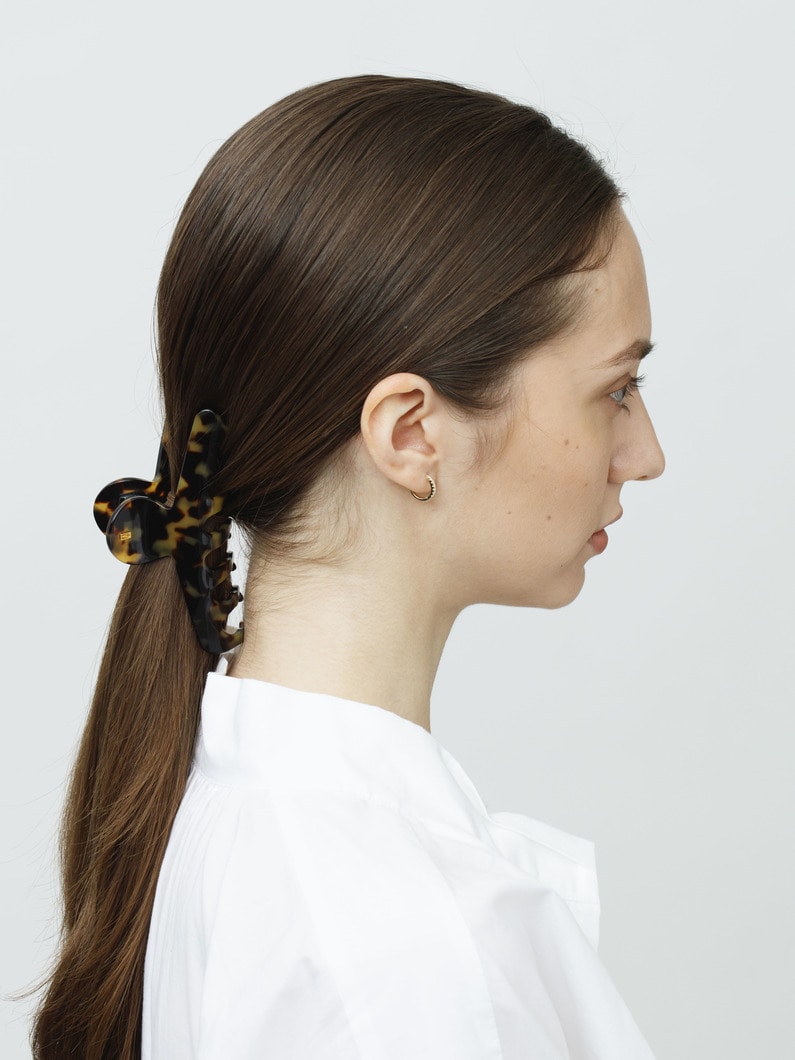 ヘアクリップ（5cm&times;11.5cm/L） 詳細画像 brown 1