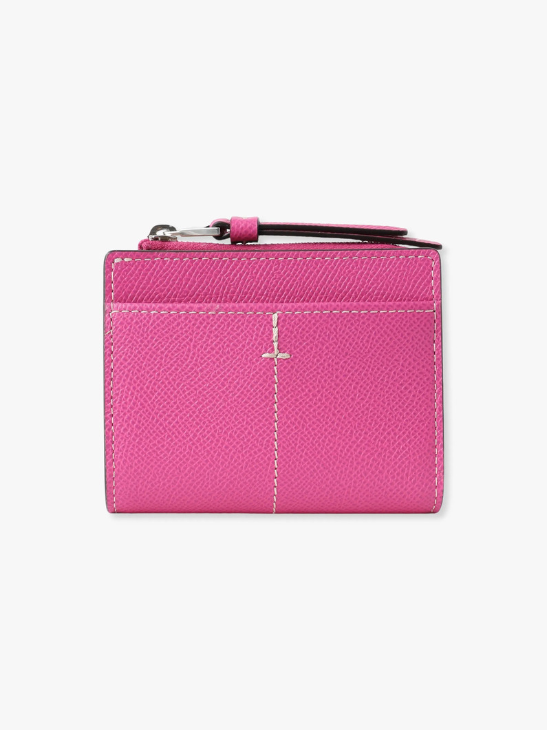 レザー フォールディングウォレット（ピンク/グリーン/ブルー） 詳細画像 pink