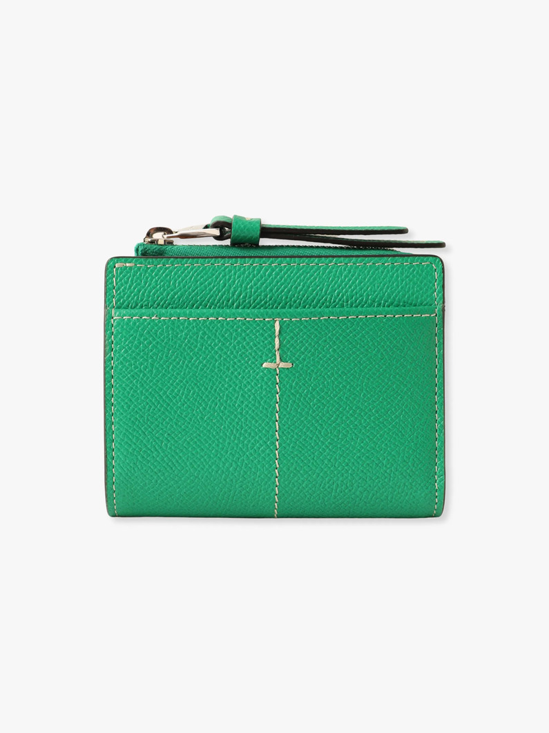 レザー フォールディングウォレット（ピンク/グリーン/ブルー） 詳細画像 green