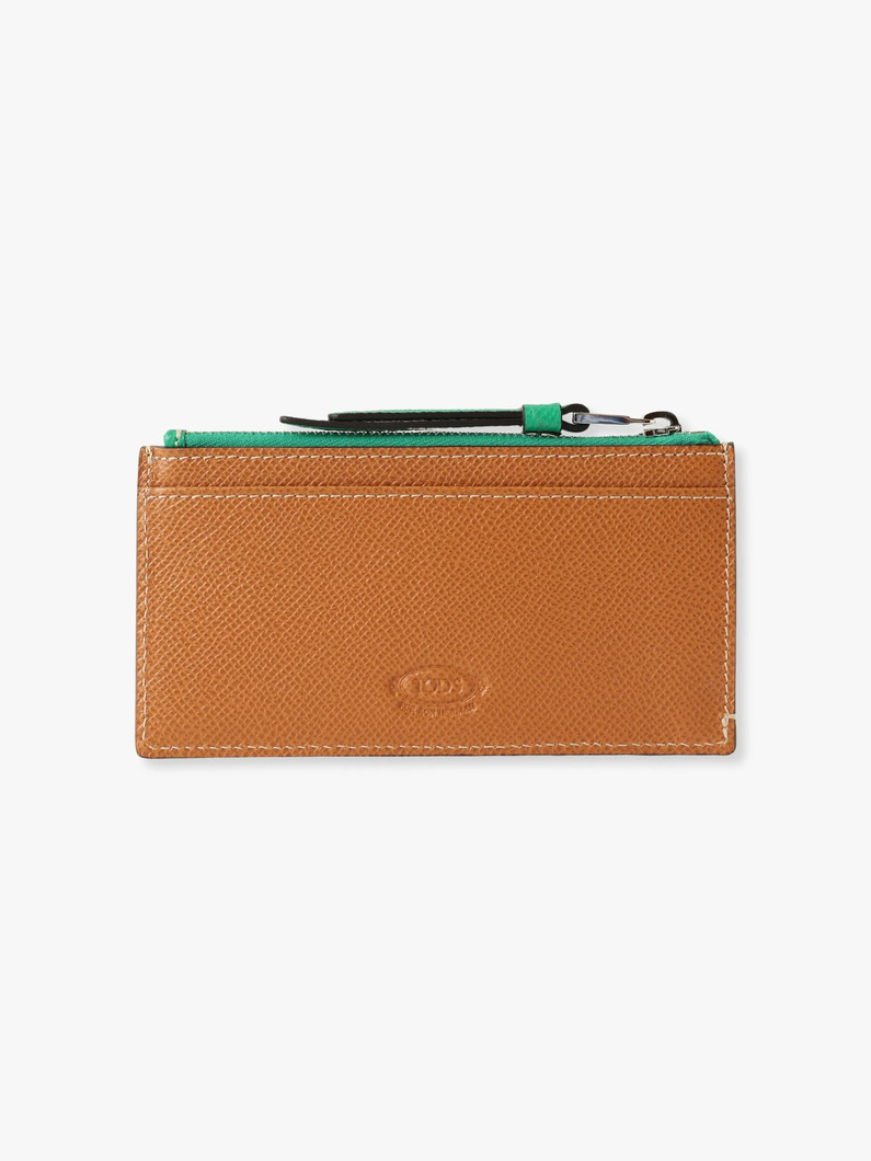 レザー カードホルダー（ピンク/グリーン/ブルー） 詳細画像 green 1