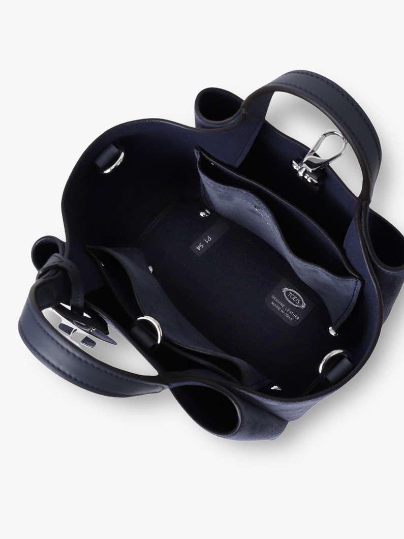 スエード バッグ マイクロ（ネイビー/ブラウン） 詳細画像 navy 5