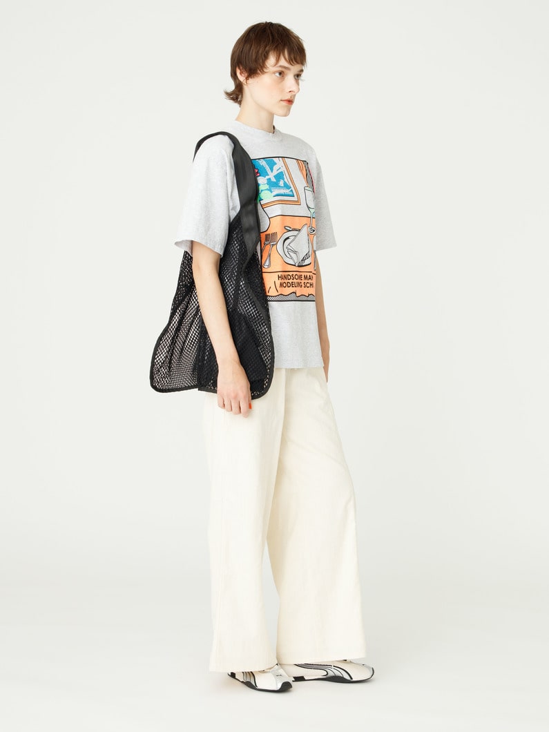メッシュ トートバッグ 詳細画像 black 2