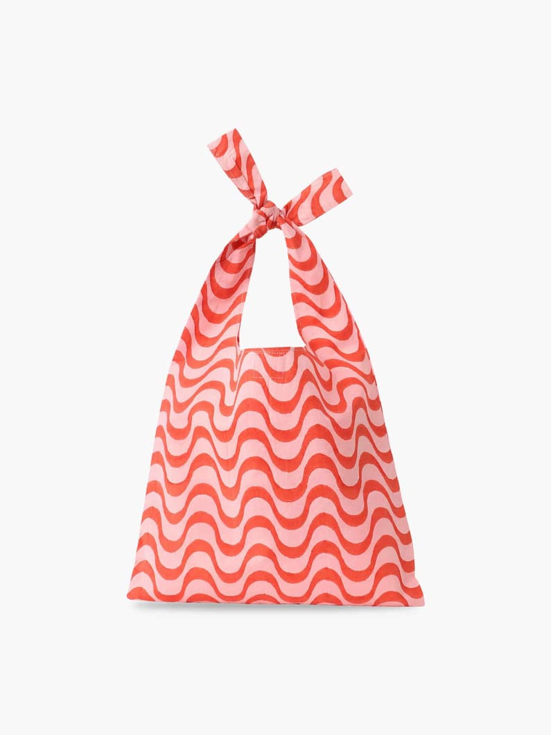 ウェイビープリント ノットバッグ 詳細画像 red 1