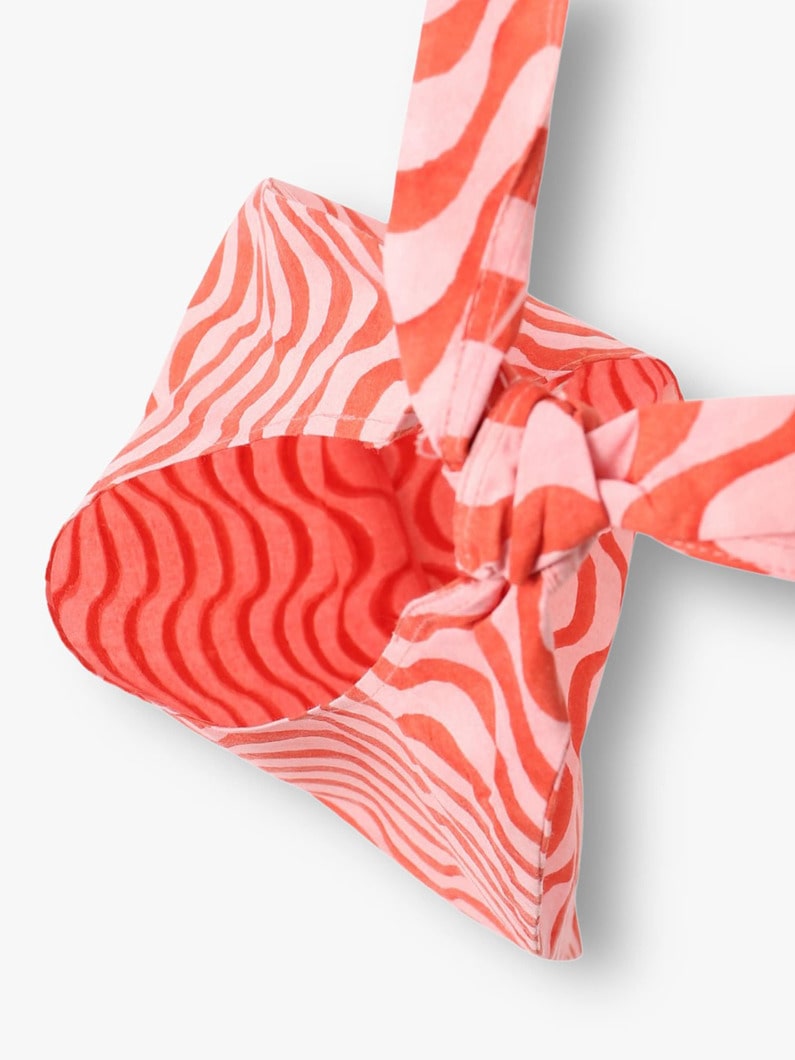 ウェイビープリント ノットバッグ 詳細画像 red 3