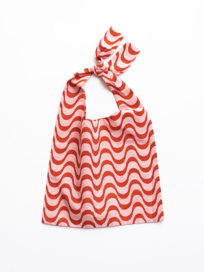 ウェイビープリント ノットバッグ 詳細画像 red 5