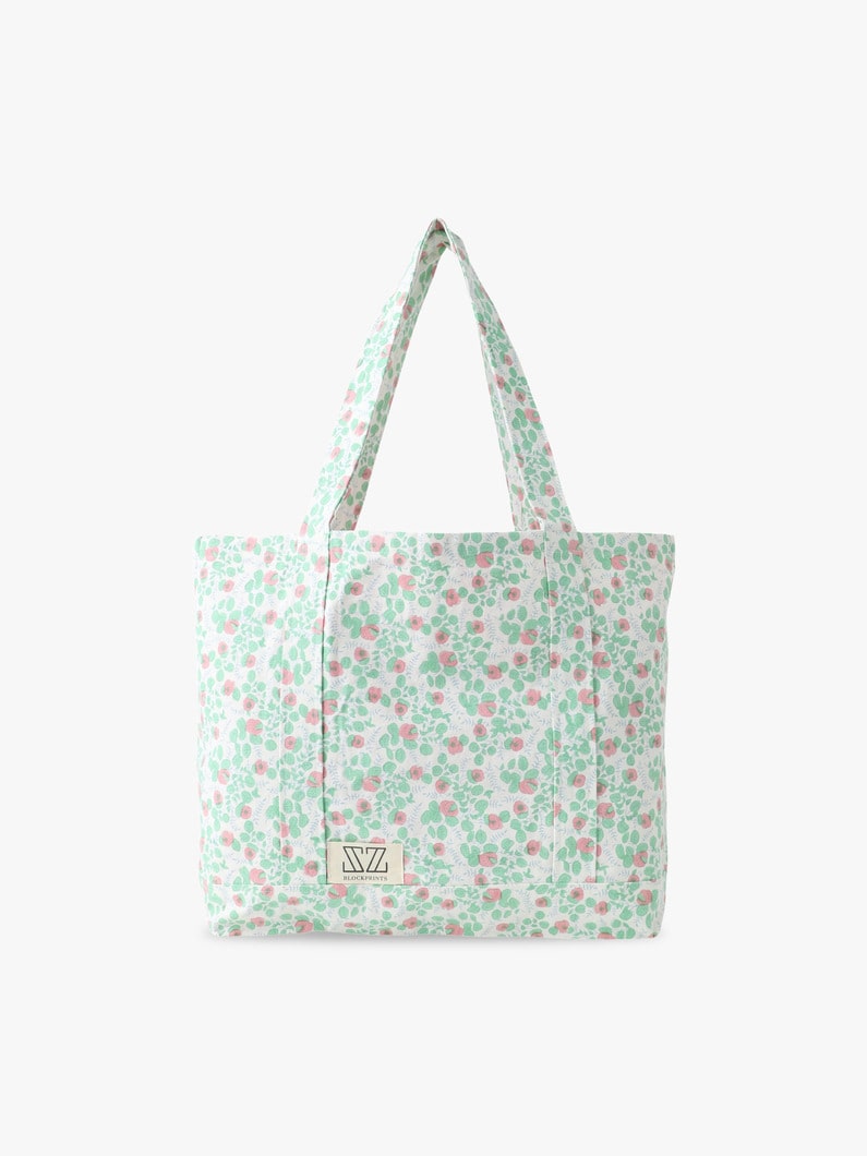 ブルーベリープリント ミディアムトート 詳細画像 light green 1