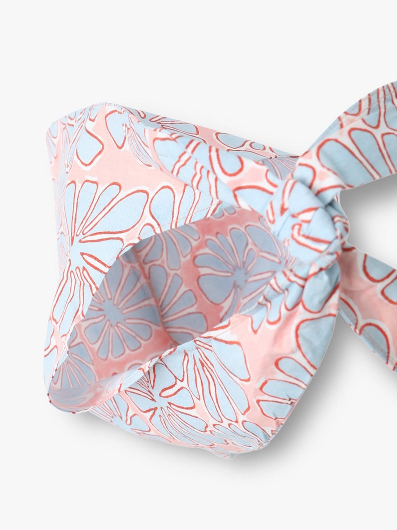 トロピカルプリント ノットバッグ 詳細画像 pink 3