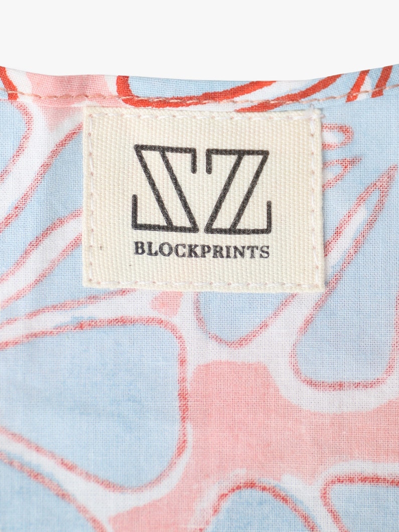 トロピカルプリント ノットバッグ 詳細画像 pink 4