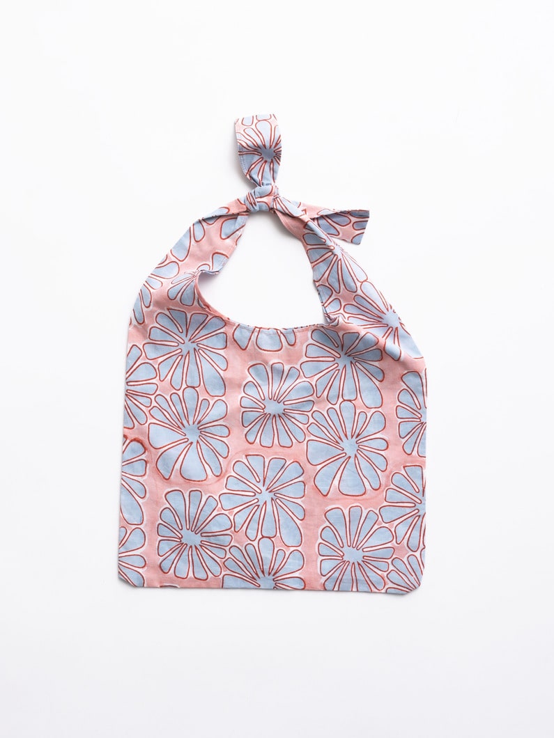 トロピカルプリント ノットバッグ 詳細画像 pink 5