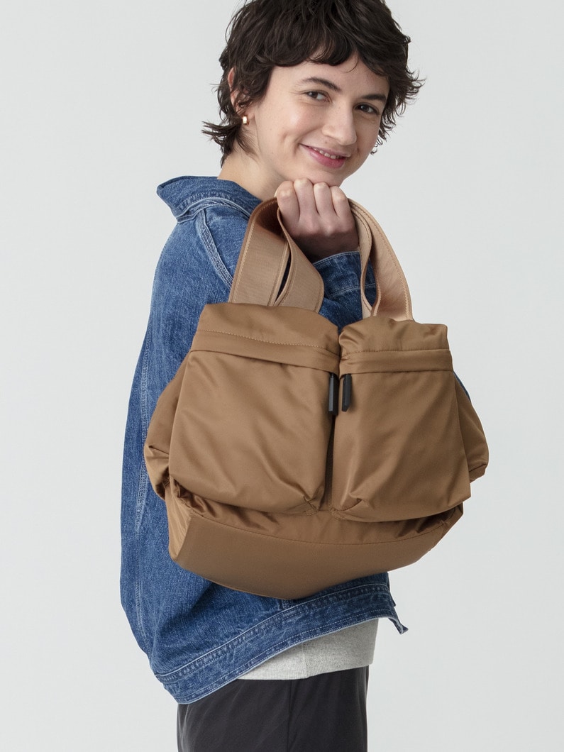 バスク ポケット ショルダーバッグ（ブラック/ブラウン）（プレオーダー） 詳細画像 brown 2