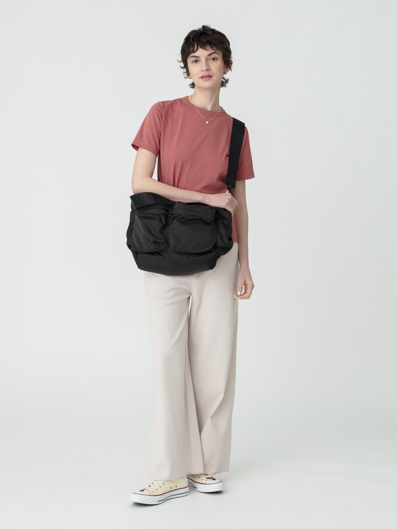 バスク ポケット ショルダーバッグ（ブラック/ブラウン）（プレオーダー） 詳細画像 black 3