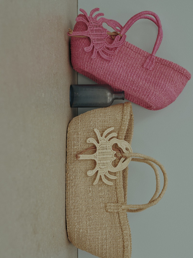 アバカ バスケットバッグ（32&times;13.5cm） 詳細画像 beige 6