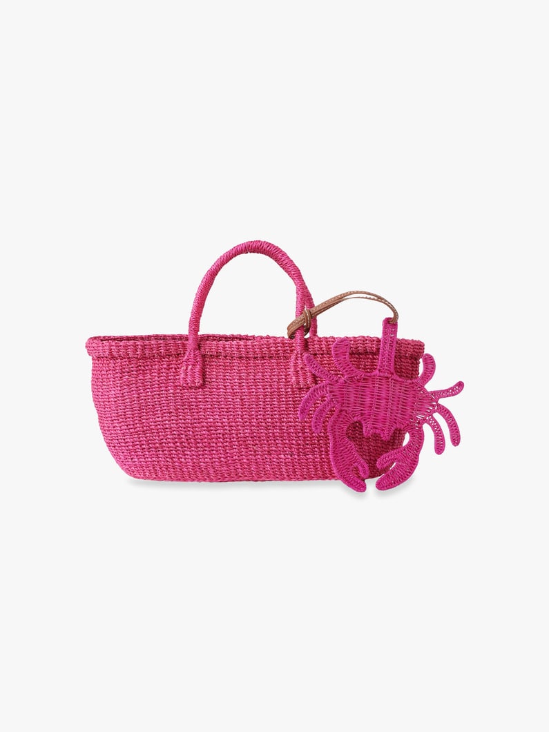 アバカ バスケットバッグ（32&times;13.5cm） 詳細画像 pink