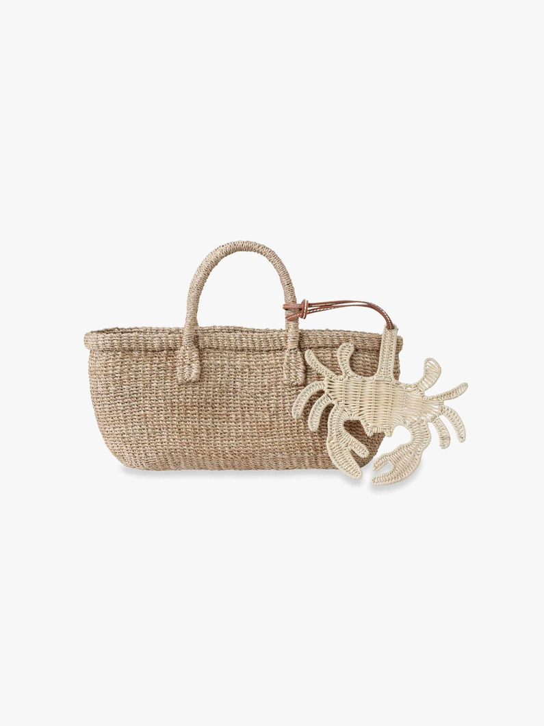 アバカ バスケットバッグ（32&times;13.5cm） 詳細画像 beige 1