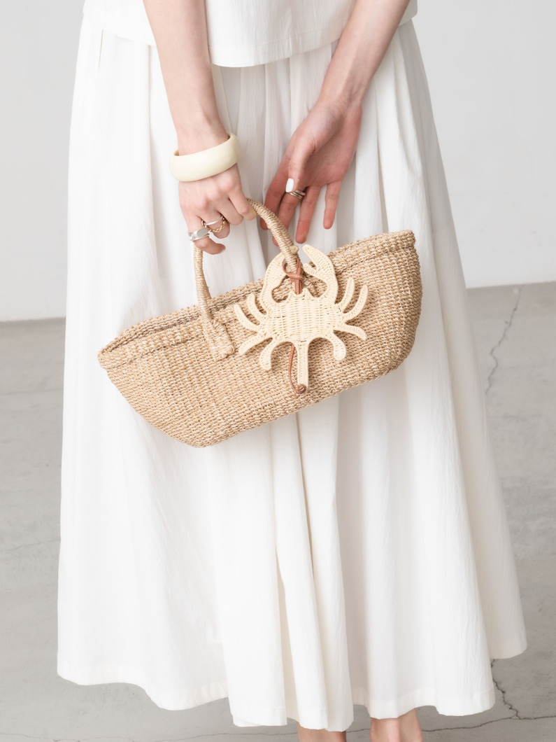アバカ バスケットバッグ（32&times;13.5cm） 詳細画像 beige 2
