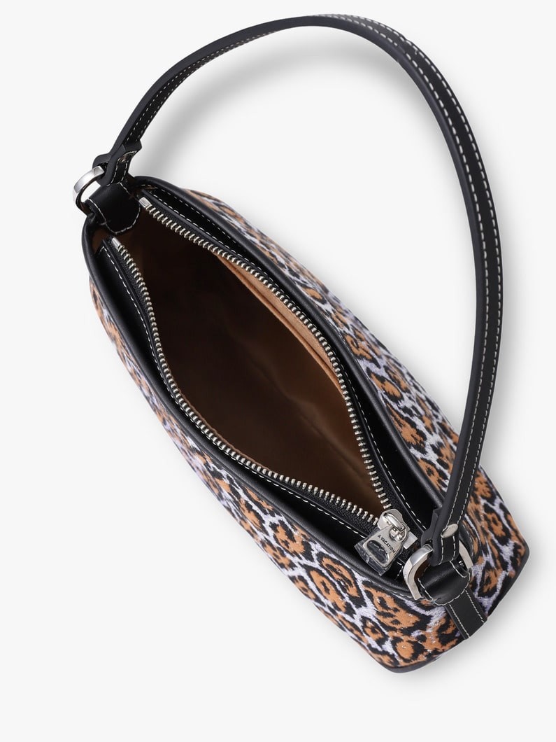 キット ワンハンドル バッグ（ライラックレオパード） 詳細画像 black 3