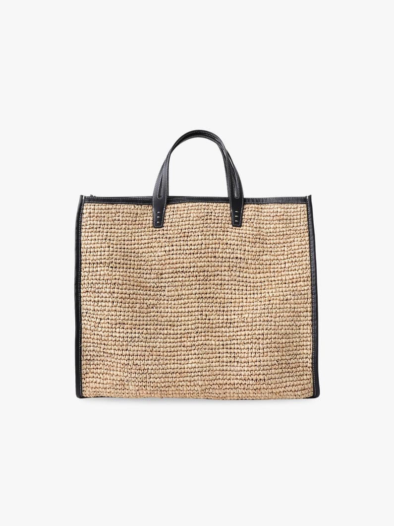 タンク ラフィア トートバッグ（ブラック） 詳細画像 black 1