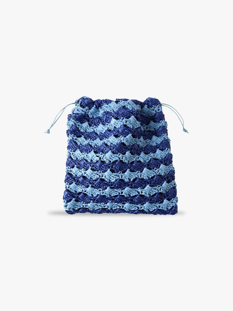 クロシェ ポーチ 詳細画像 blue