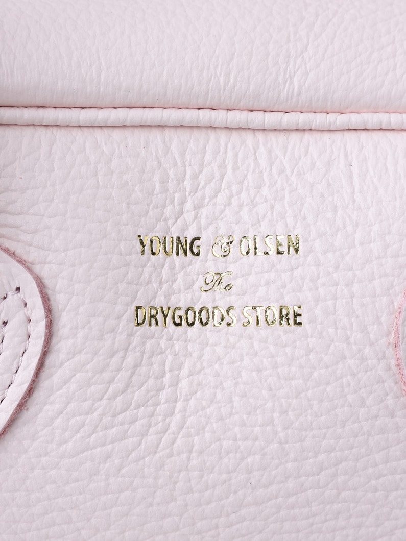 エンボスレザー スチューデント ワイド ボストンバッグ S（ライトピンク/ダークグレー） 詳細画像 light pink 5