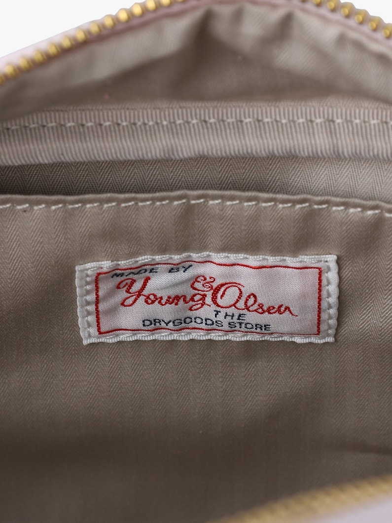 エンボスレザー スチューデント ワイド ボストンバッグ S（ライトピンク/ダークグレー） 詳細画像 light pink 6