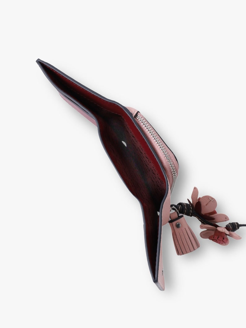 サクラ トライフォールド ミニウォレット 詳細画像 pink 4