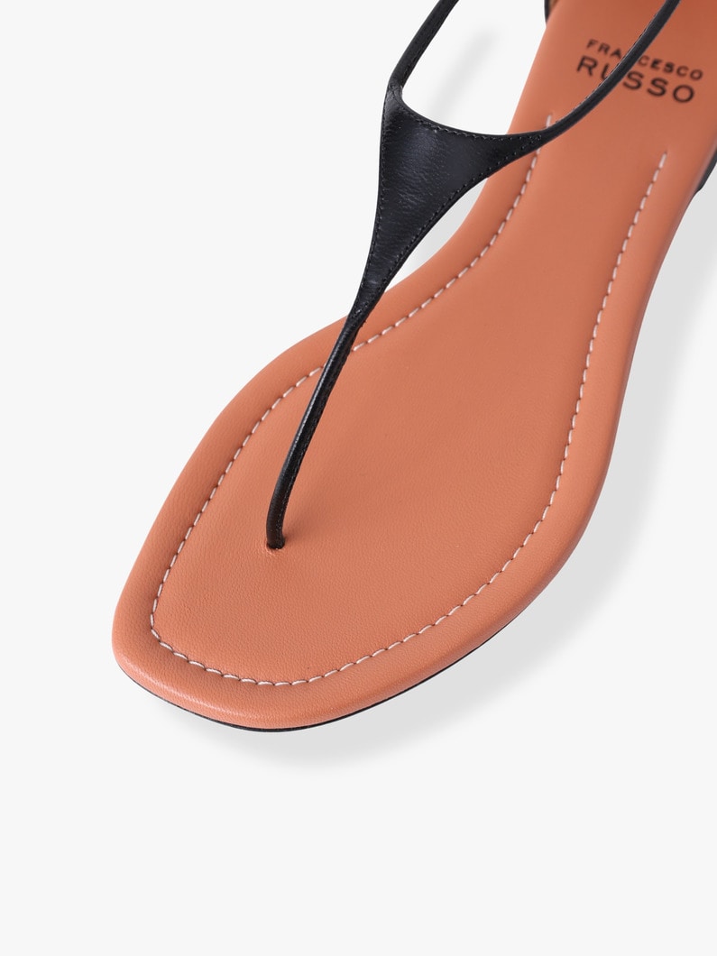 キッドレザー トング サンダル 詳細画像 black 6