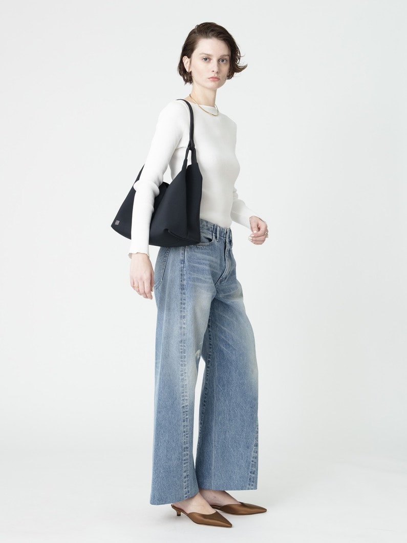 キトゥンヒール ミュール（ブラウン/ブルー） 詳細画像 brown 7