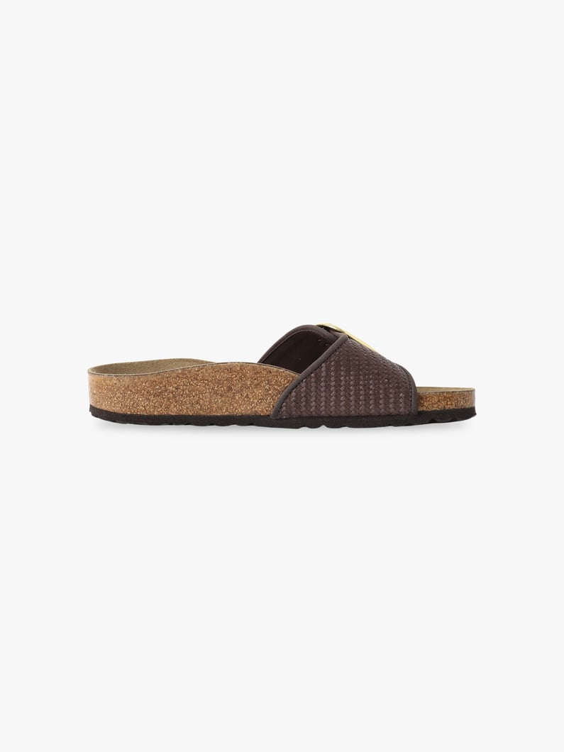 マドリッド ビッグバックル ラフィア サンダル（women） 詳細画像 brown 2