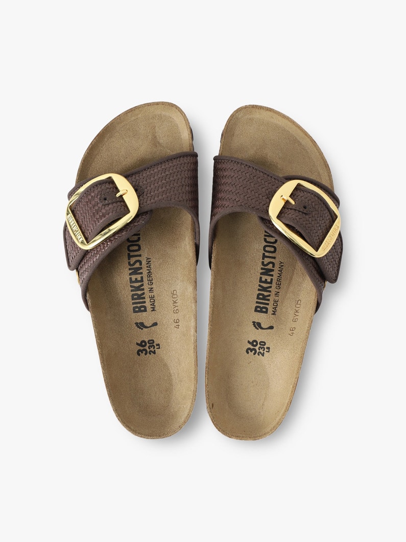 マドリッド ビッグバックル ラフィア サンダル（women） 詳細画像 brown 4