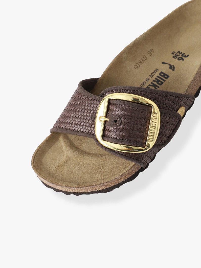マドリッド ビッグバックル ラフィア サンダル（women） 詳細画像 brown 6