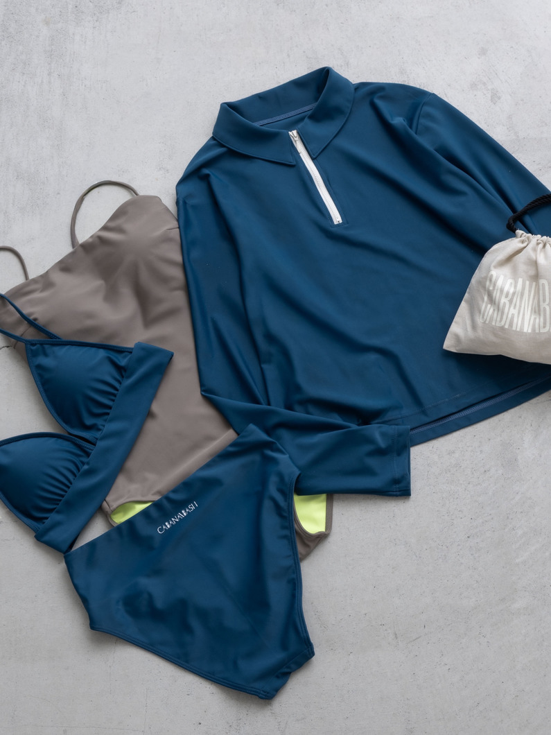 スイム ワンピース（ブルー/グレー） 詳細画像 gray 6