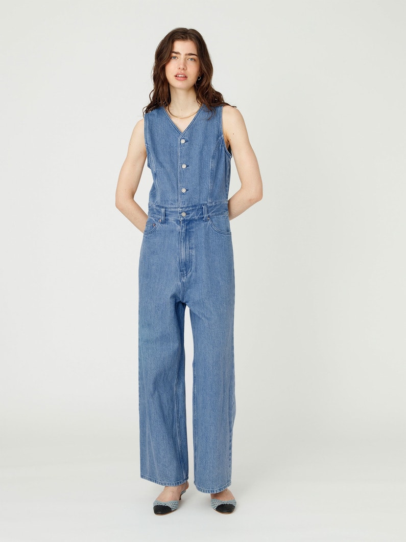 デニム オールインワン 詳細画像 blue 2