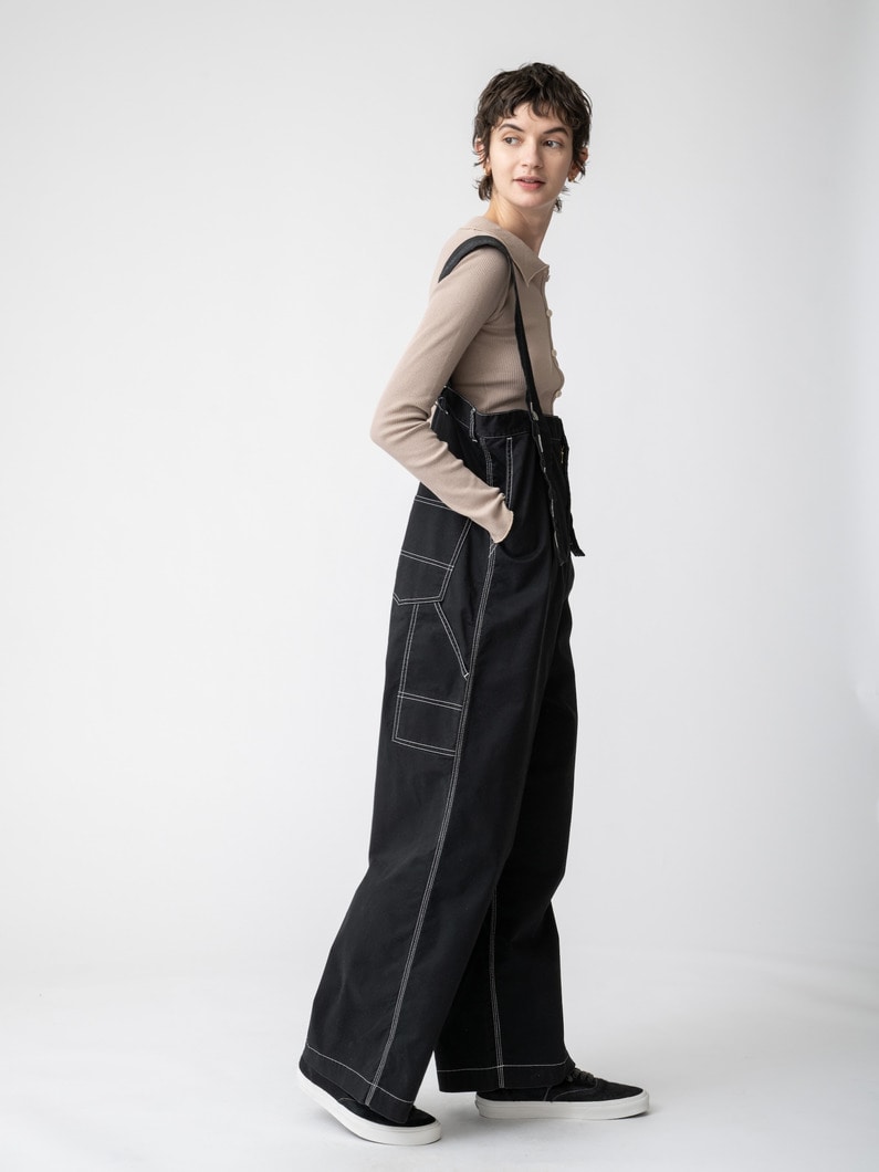 ワーク オーバーオール 詳細画像 black 2