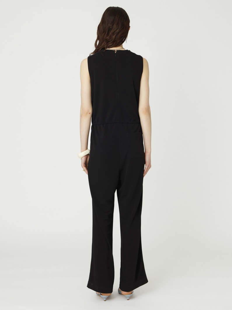 スリーブレス オールインワン 詳細画像 black 3