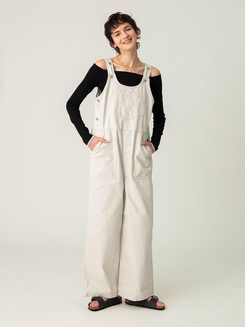 キャンバス オーバーオール 詳細画像 ivory 1