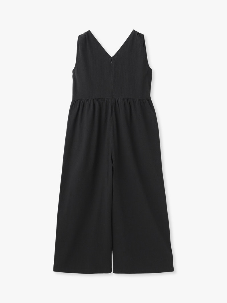 シアサッカー オールインワン（ホワイト/ブルー） 詳細画像 blue 1