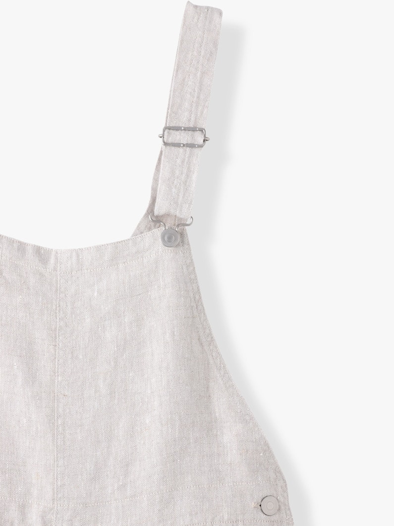 リネン オーバーオール 詳細画像 black 2