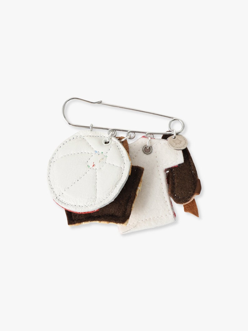 ストライプティー＆ビーチボール ブローチ 詳細画像 multi 1