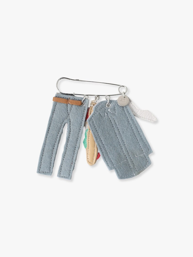 シャツ＆ジーンズ ブローチ 詳細画像 multi 1