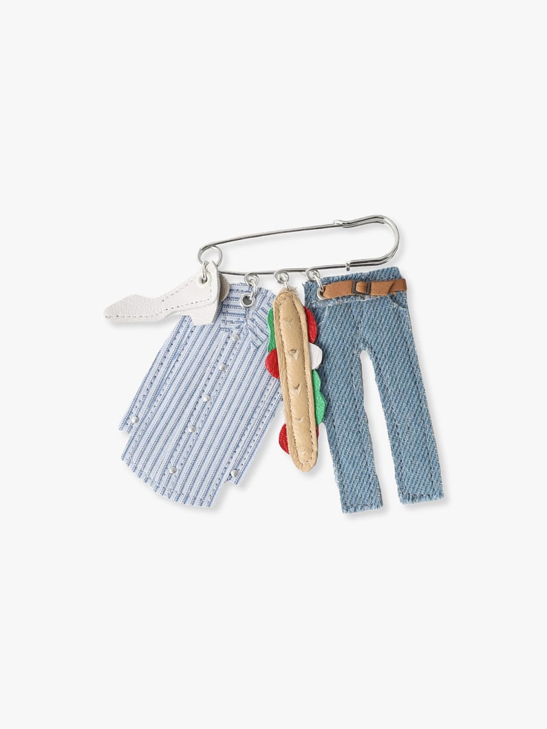 シャツ＆ジーンズ ブローチ 詳細画像 multi 1