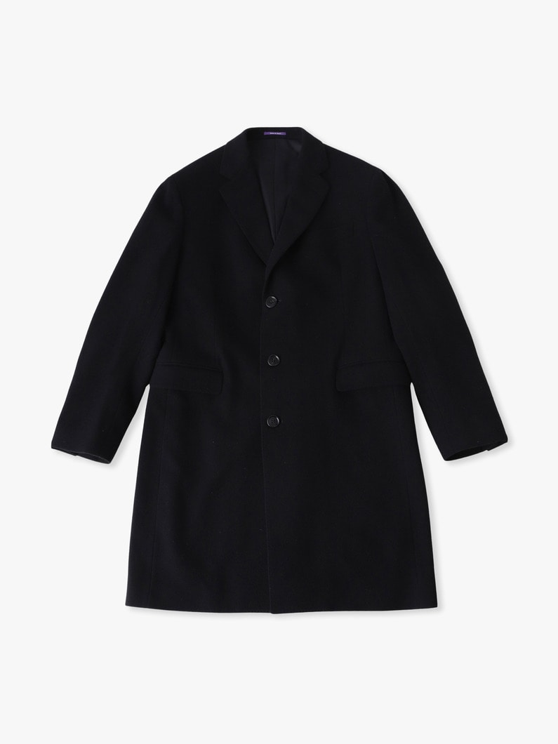 シングル チェスターフィールドコート 詳細画像 black 3