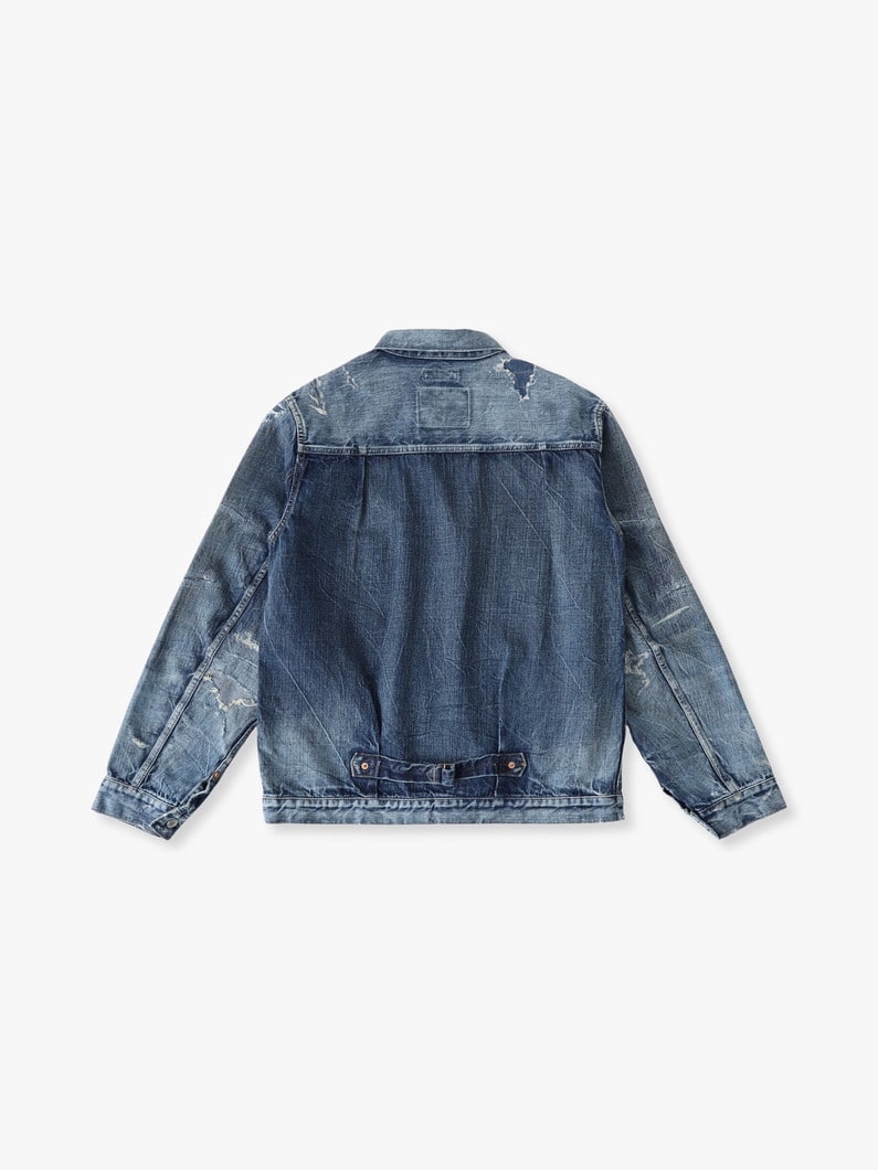 13オンス ダメージ デニムジャケット 詳細画像 blue 1