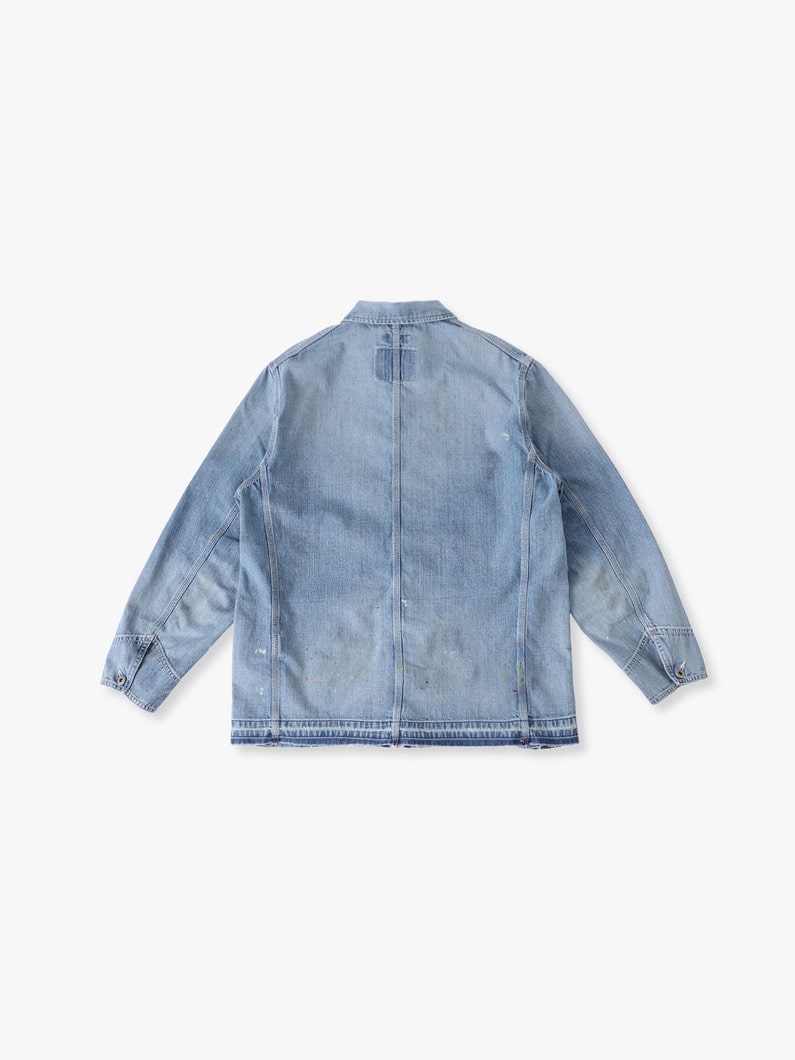 ドリップ デニム カバードジャケット 詳細画像 blue 1