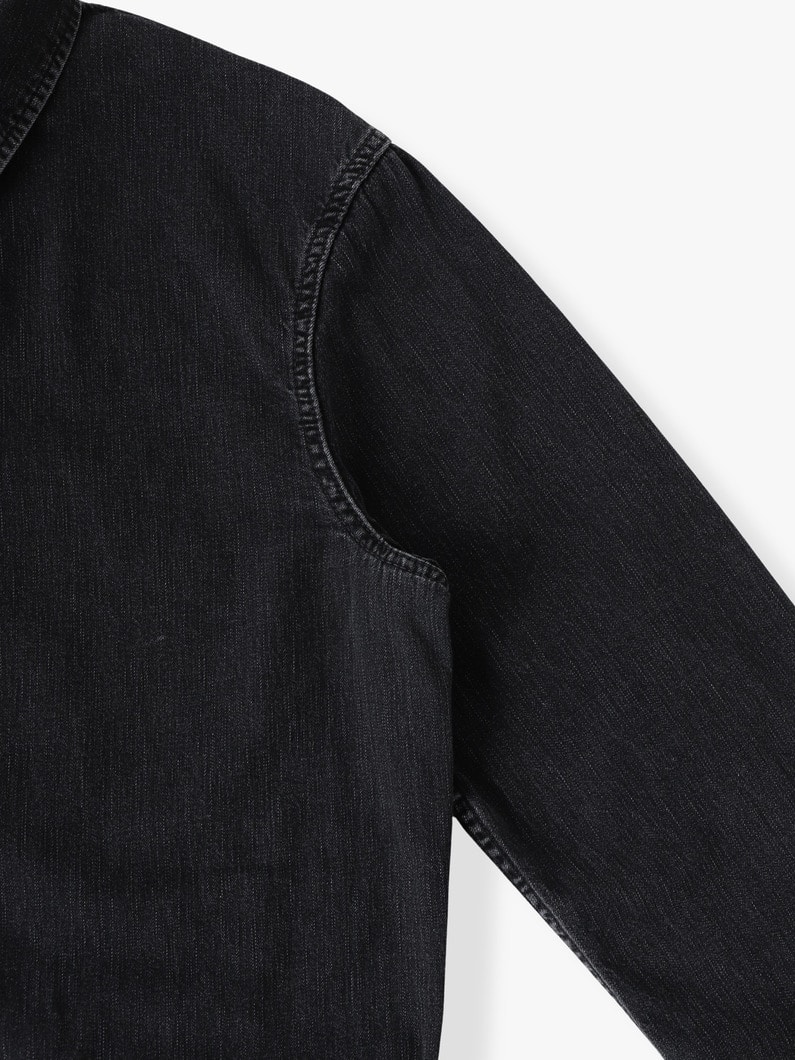 ドリップ ブラックデニム カバードジャケット 詳細画像 black 2