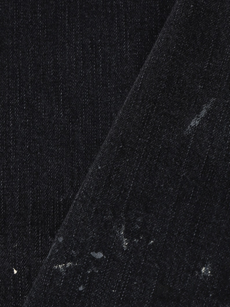 ドリップ ブラックデニム カバードジャケット 詳細画像 black 3