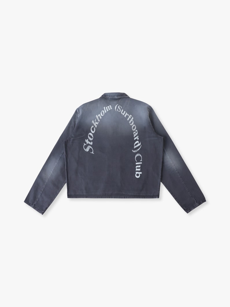 コットン ロゴ ジャケット 詳細画像 black 2