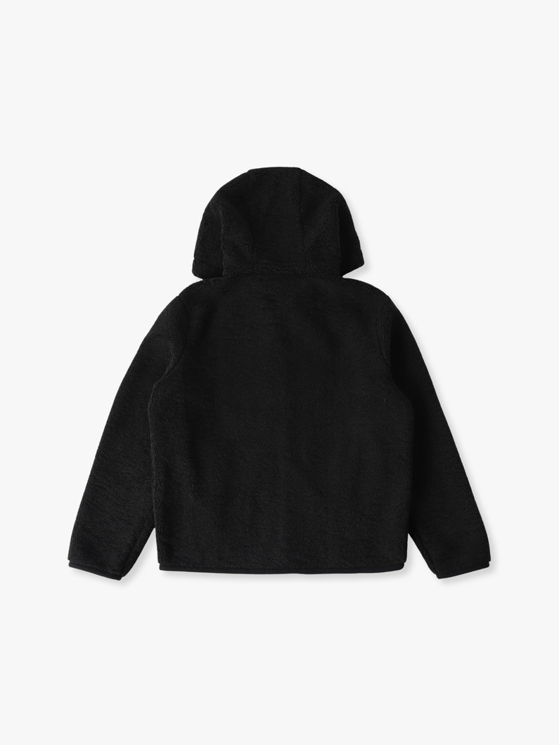 テディフリース ジップフーディー 詳細画像 black 1